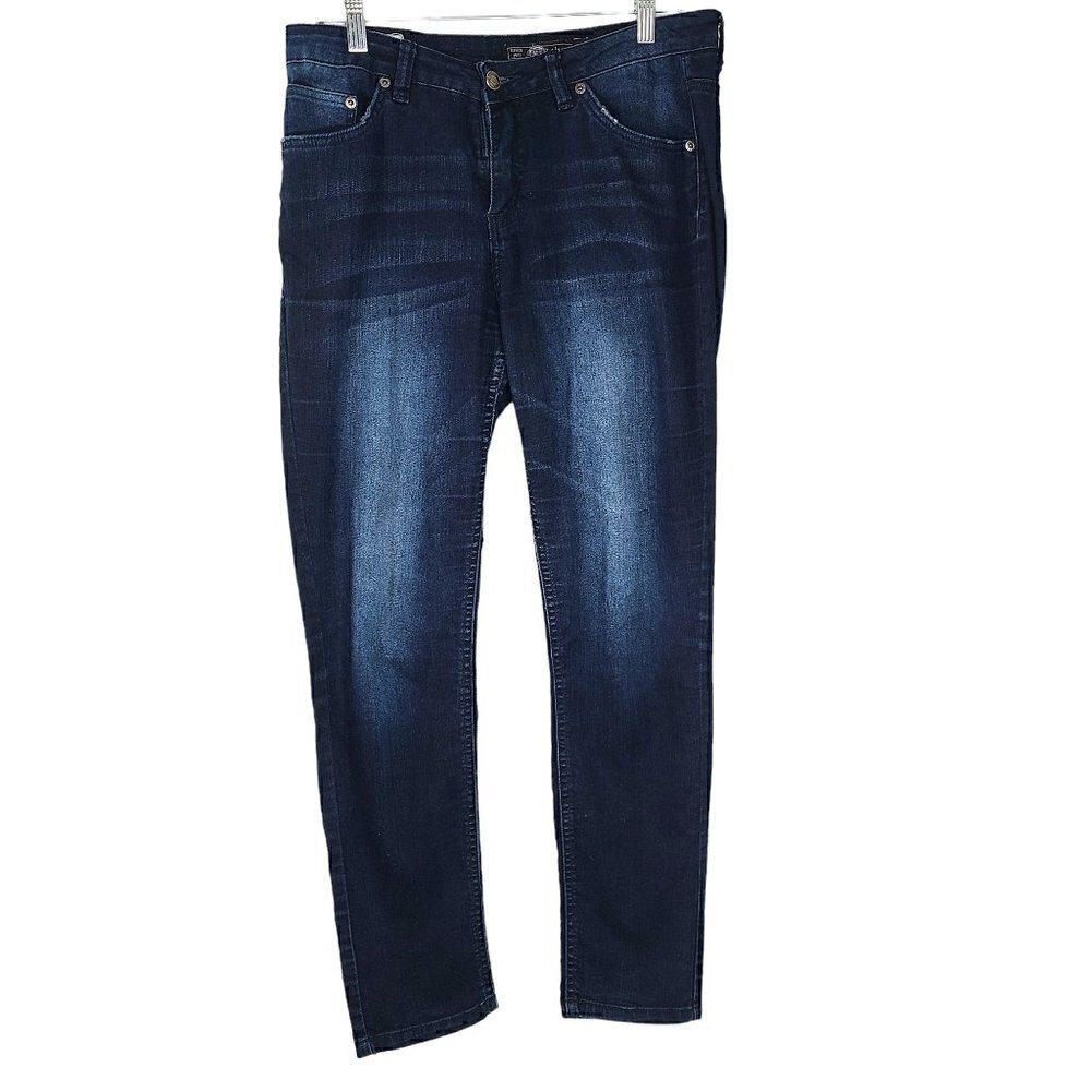 Dickies Y2K Mid Rise Indigo Dark Wash Skinny Jeans 34x28